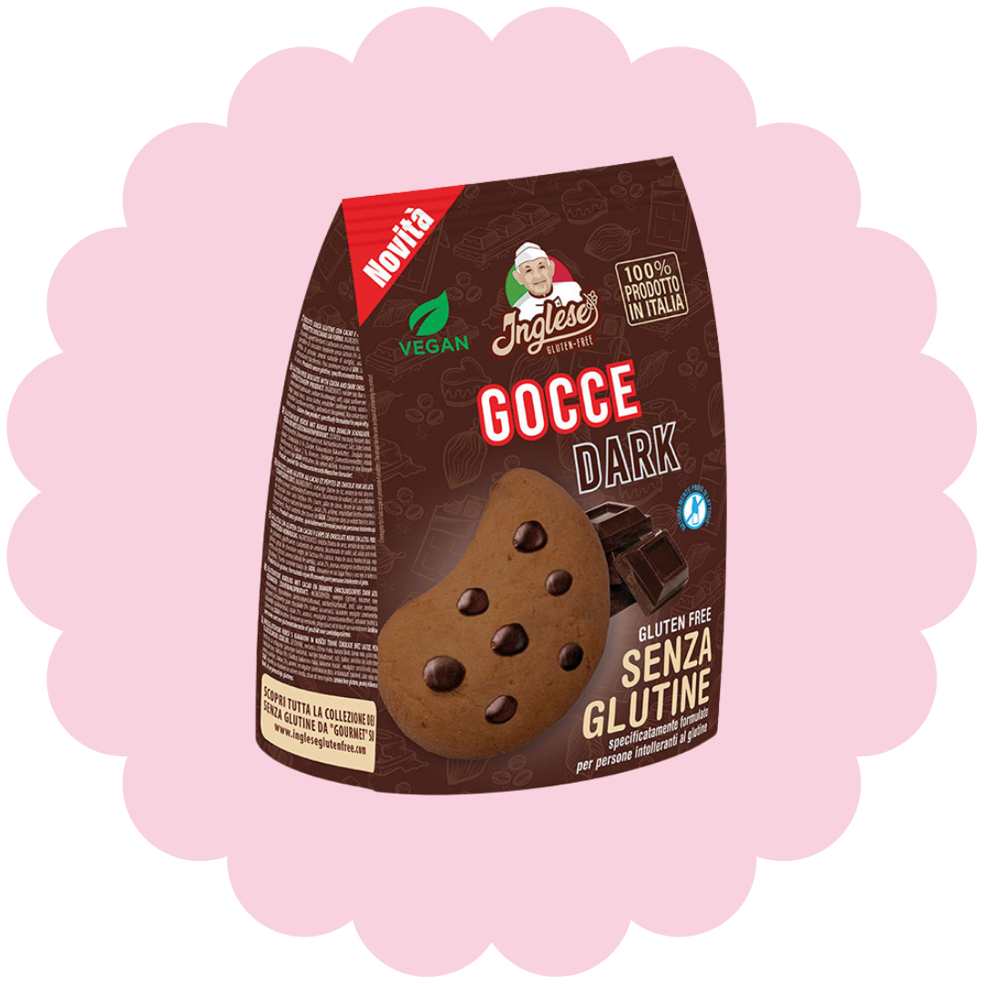 Biscuits Gocce Dark sans gluten