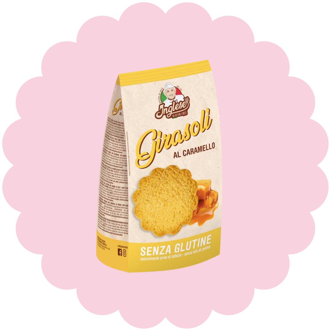 Biscuits Girasoli au caramel sans gluten