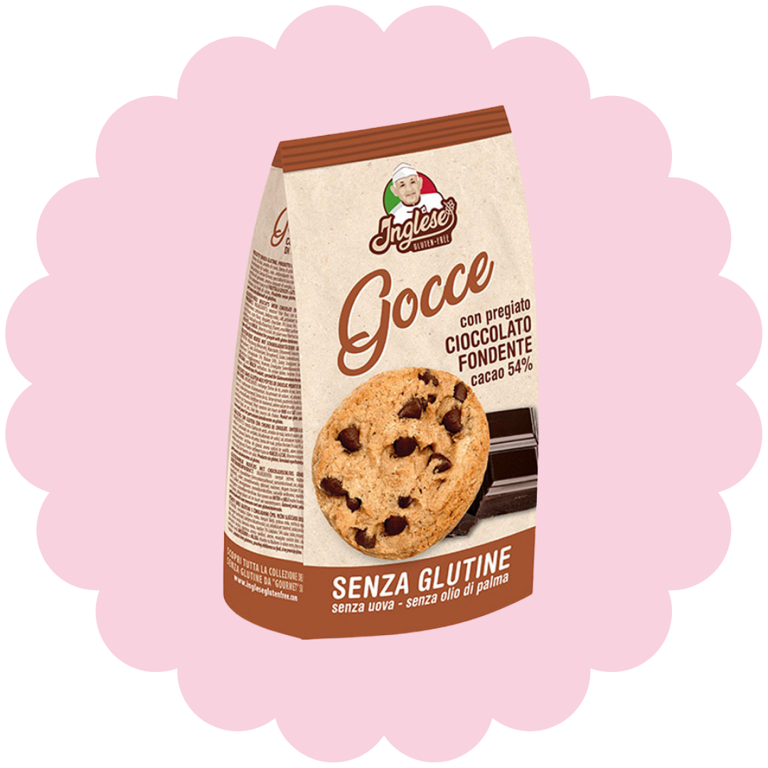 Biscuits Gocce avec pépites de chocolat sans gluten