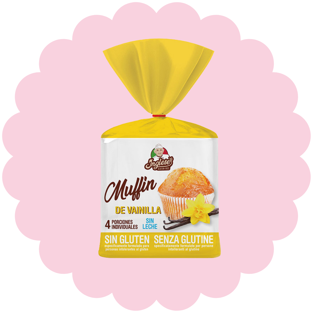 Muffins à la vanille sans gluten (4 pièces)