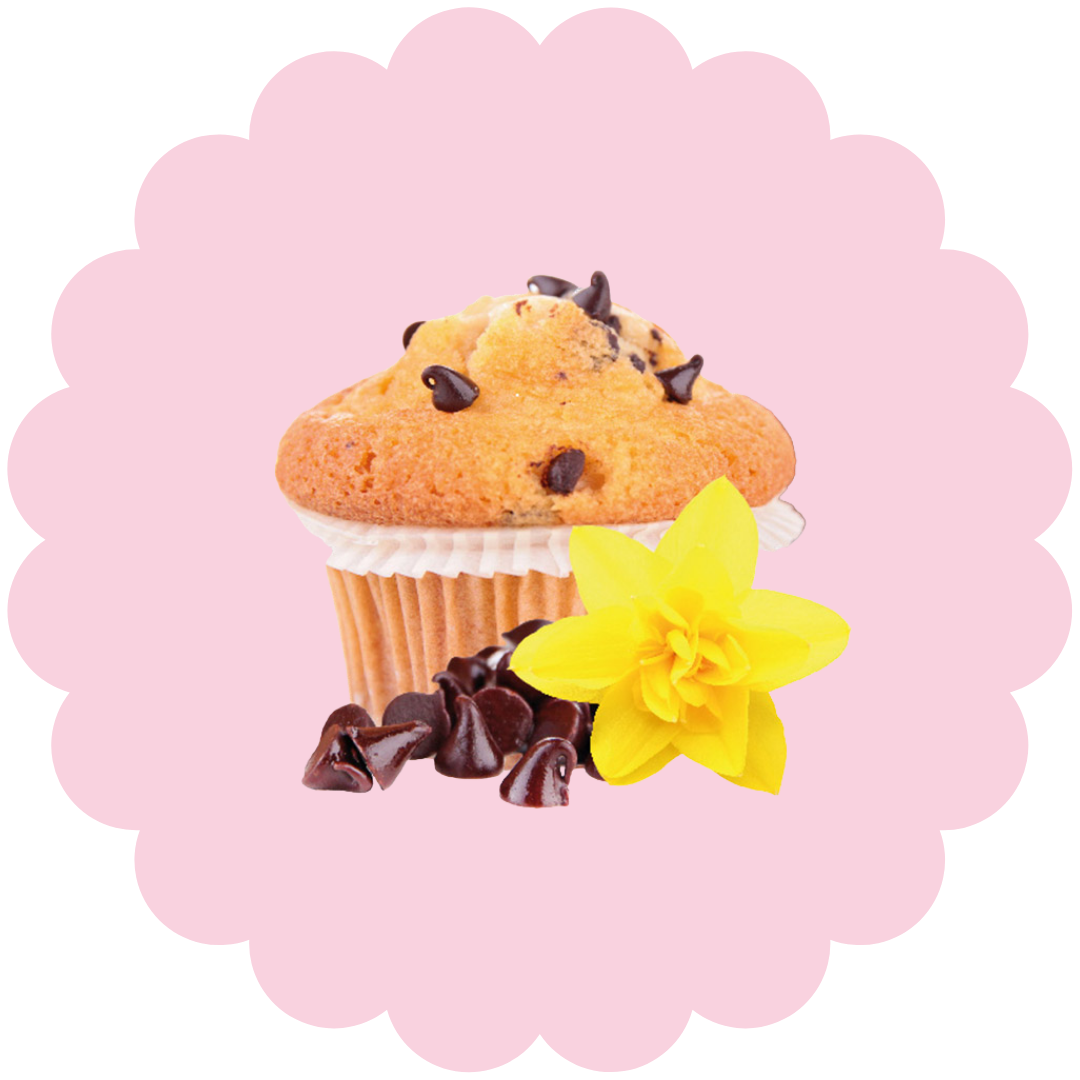 Muffins à la vanille aux pépites de chocolat sans gluten (4 pièces)