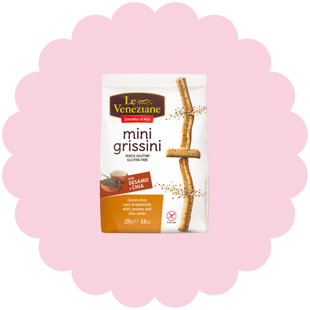 Mini grissini aux graines de sésame et chia