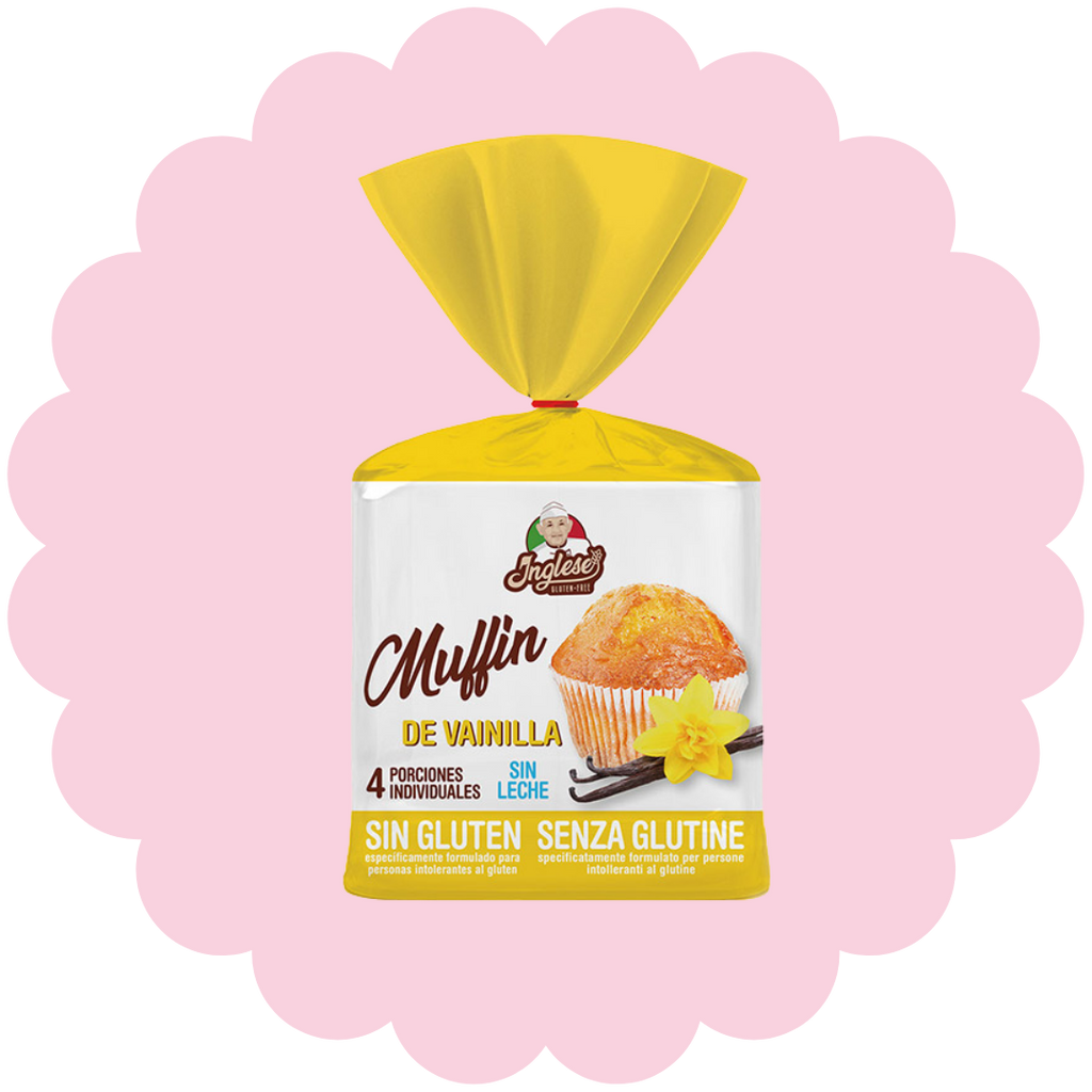 Muffins à la vanille sans gluten (4 pièces)