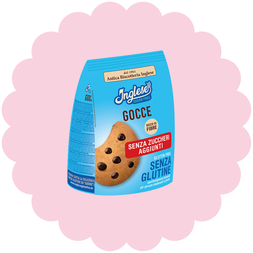 Biscuits Gocce avec pépites de chocolat sans gluten et sans sucres ajoutés