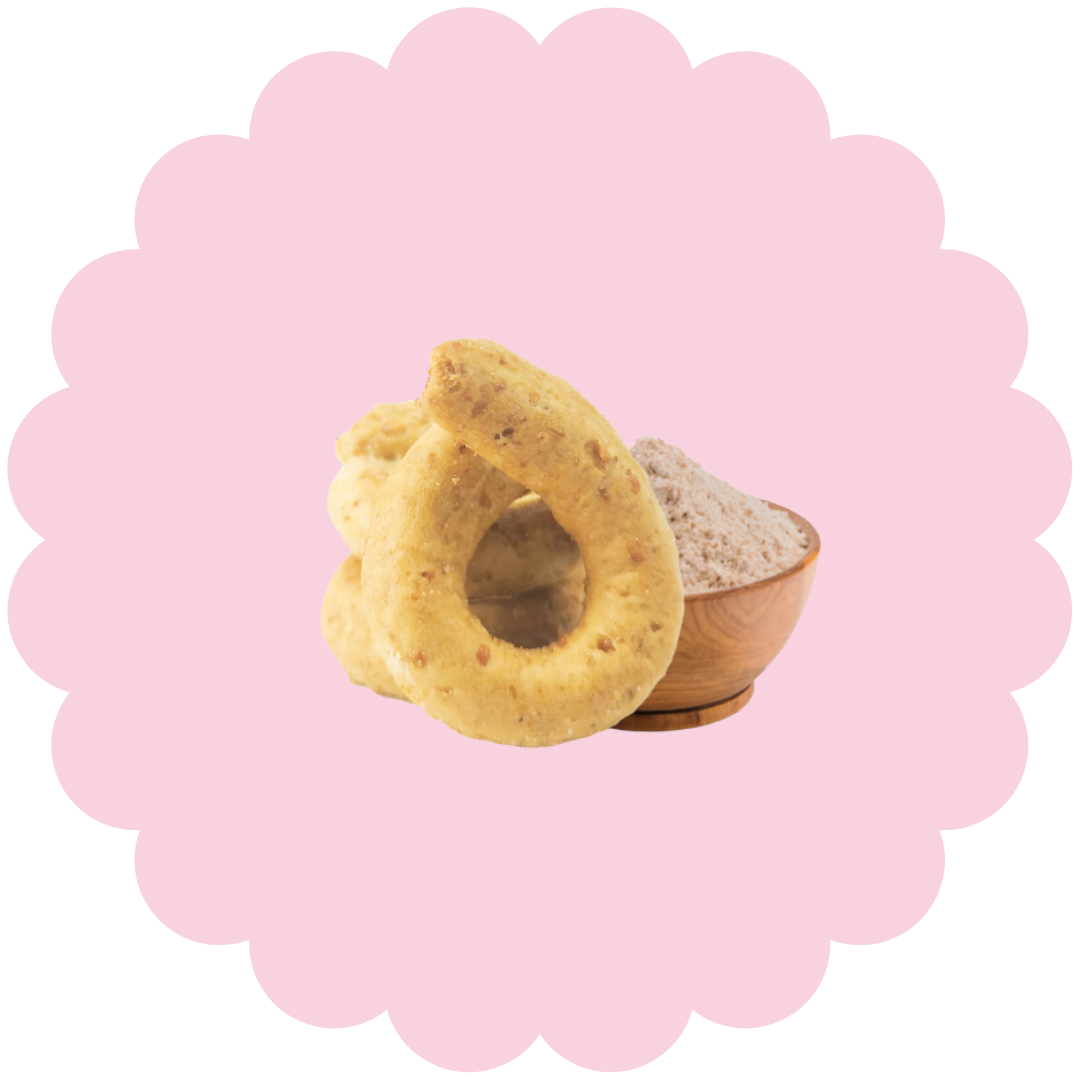 Taralli au  romarin à base de farines complètes sans gluten